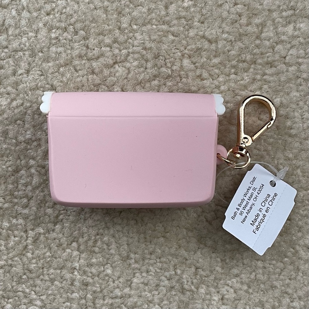 Bath & Body Works Pink Scallop Bow Snap Case PocketBac Holder - Picture 3 of 16
